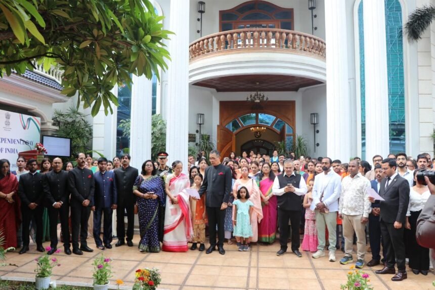 Indian Embassy in Phnom Penh Celebrates India's 80th Independence Day